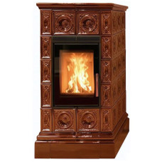 Kachlová Krbová kamna ABX Venezia exklusive, Hnědá